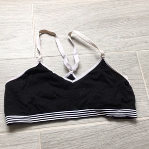 Fabletics Black and White Sports Bra